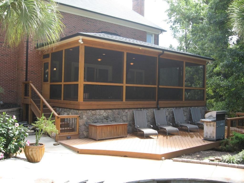 Screened patio